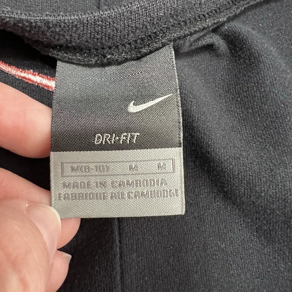 Nike Dri-Fit Womens Tank Top Medium Sleeveless Black Bicycle Print Workout Logo - Picture 11 of 15